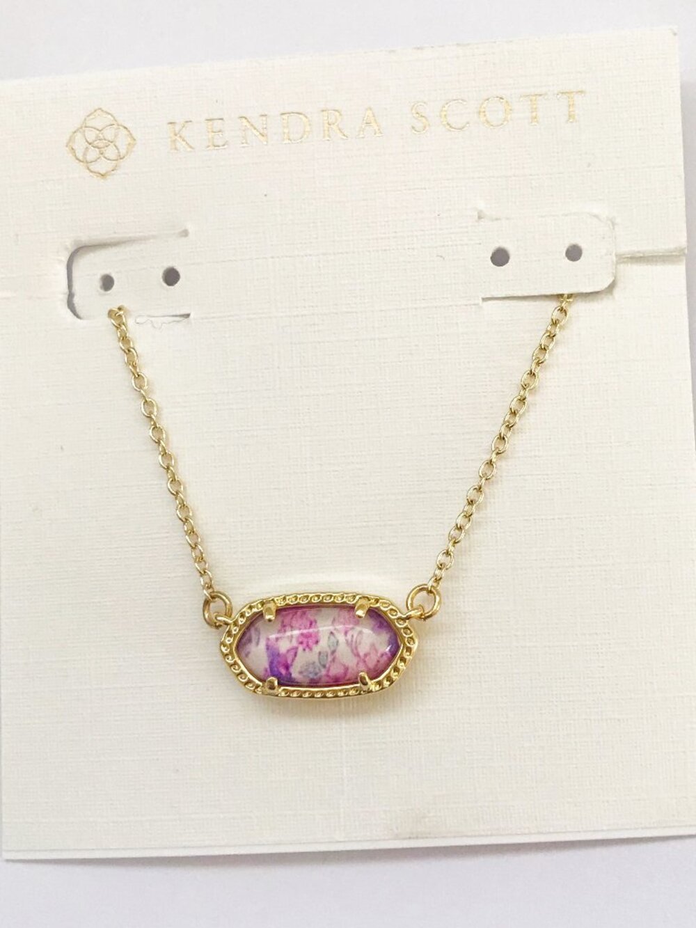 Kendra Scott Gold Tone  Flower Short Necklace